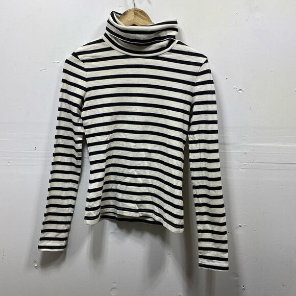 Veronica Beard Striped Turtleneck Medium - Picture 1 of 5